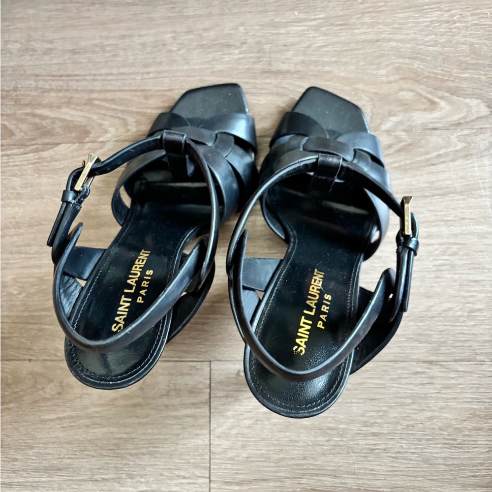 Saint Laurent Black Strappy heels